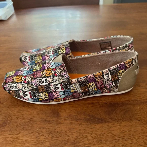 Skechers BOBS Cat Print Flats - Picture 5 of 7